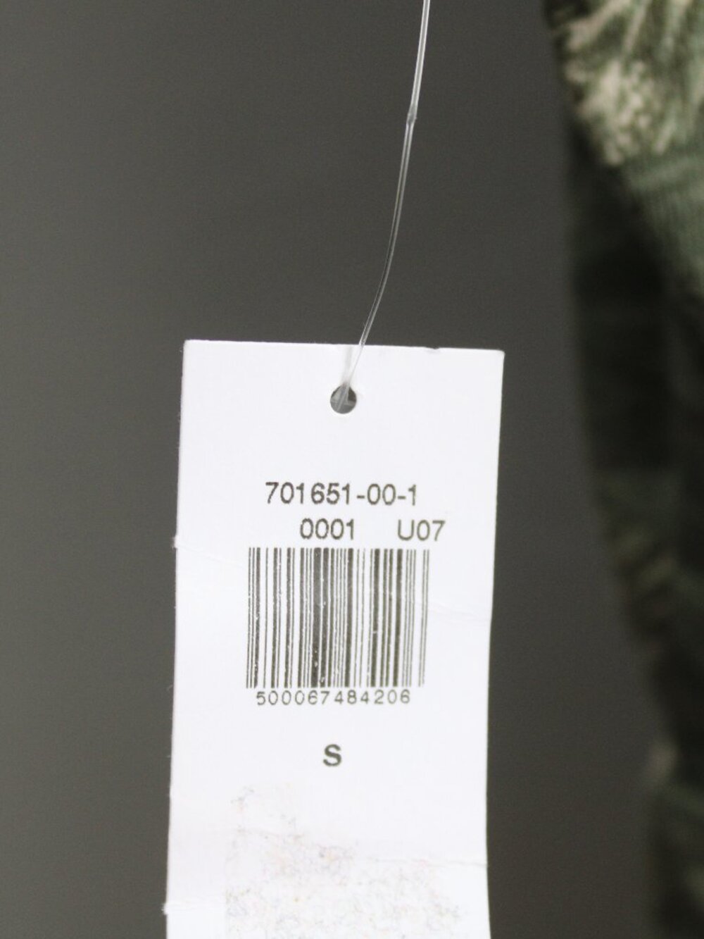 Old Navy Waist-Defined Printed Slub-Knit Dress Green Olive Tropical Small NWT - Picture 7 of 8